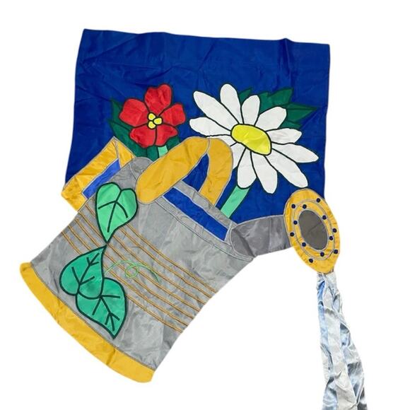37" Evergreen Enterprises Garden Flag Watering Can Daisy Flowers Spring Floral - Picture 2 of 5